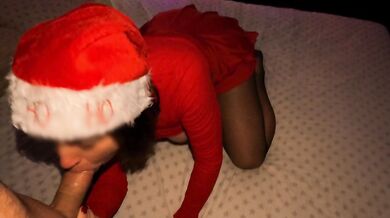 StepSis asked me to rate her outfit for the office party, and in the end, she helped me cum on her hands