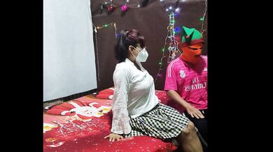 THE UNIFORMED STUDENT!! STEPFATHER GIVES HIS STEPDAUGHTER A BEAUTIFUL SEXUAL FANTASY FOR CHRISTMAS.
