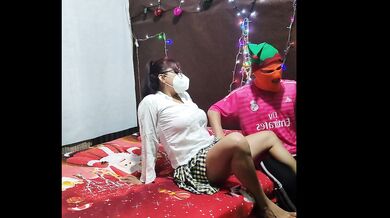 THE UNIFORMED STUDENT!! STEPFATHER GIVES HIS STEPDAUGHTER A BEAUTIFUL SEXUAL FANTASY FOR CHRISTMAS.