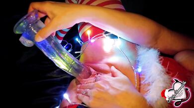 GIANT DILDO XMAS FUN - Milfy ZoomedIn