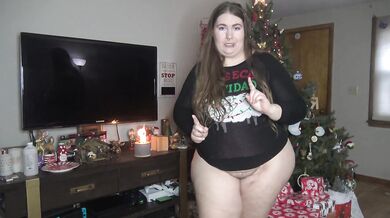 Courtney Christmas Panty Tryon 1