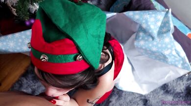 Santas SLUTTY Elf Returns - She's Waited 12 Months For This DICK