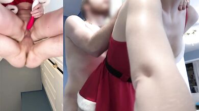 Christmas Closeup Creampie