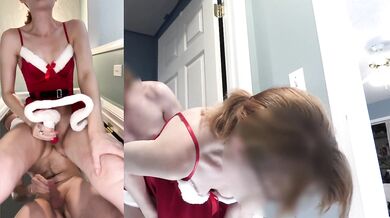Christmas Closeup Creampie