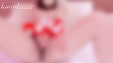 Single office lady Christmas masturbation pseudo-sex