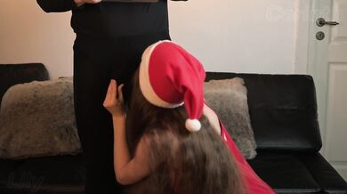 Mrs Santa uses loyal dark elf for cock pleasure when Santa is busy [Christmas contest, Lily Corinth]