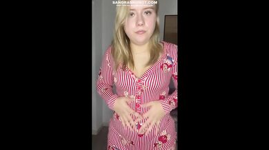 Horny 18yo Swedish Blonde Unwraps Your Orgasm Cum Only When I Say "God Jul" – Christmas Edging JOI