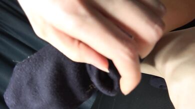 Submit to My Navy Blue Socks: Straddling & Footjob for My Loser