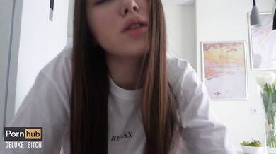 Stepsister was making cheesecake but got cum in her mouth. Fucked in the kitchen - Deluxe_Bitch