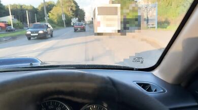 Horny Girl Masturbates in UBER and Fucks Taxi Driver