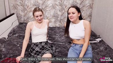 The Best Gift For Two Teen Sluts. Threesome With Tantaly Doll With Big Dick.