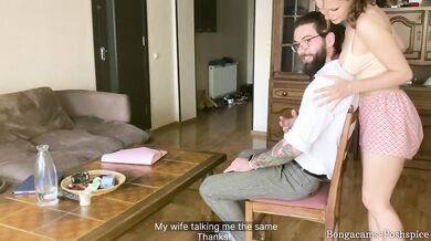 Lustful student seduces a married tutor.(with subs)