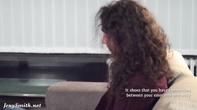 Psycologist part 3. Jeny Smith seduces and teases the guy