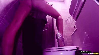 Sex in night club toilet from party Sex on party 