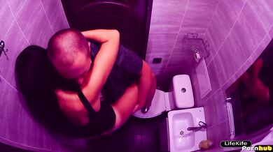 Sex in night club toilet from party Sex on party 