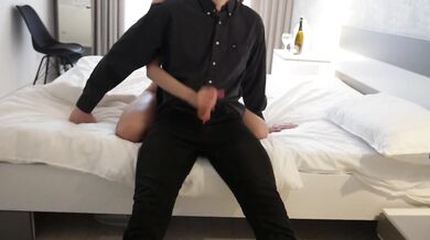 HOT MILF WIFE LET CUCKOLD HUSBAND WATCH WHILE SHE FUCK ANOTHER MAN