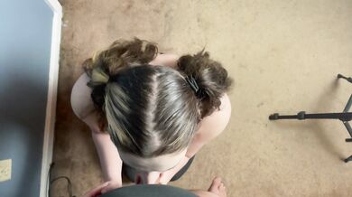 4K POV Beautiful Goth GF Stares Intensely and Deepthroats Cock for Throbbing Cum in Mouth Throatpie