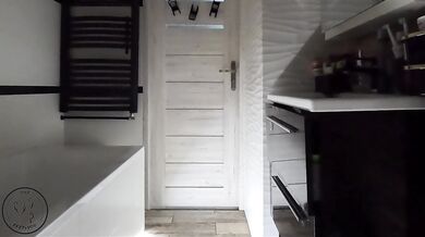 Horny party girl fucks in the bathroom during a party
