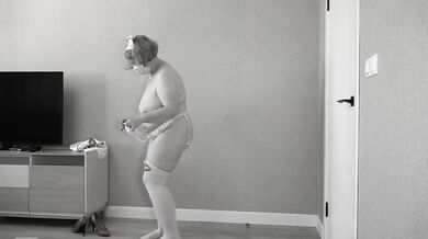 Changing into nurse's clothes