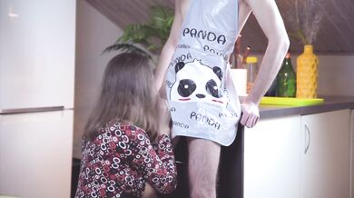 Pregnant Busty Step Sister Sucked Dick And Get Cumshot face,Panda Style,POV