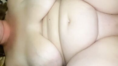 gentle blowjob from stepsister with big tits, fuck in shaved pussy gentle blowjob from stepsiste