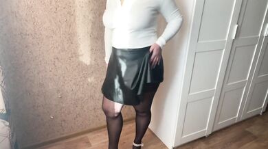 pussy masturbation in sexy pantyhose