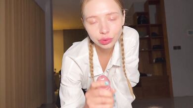 A classmate from a parochial school is sucking my candle for repose