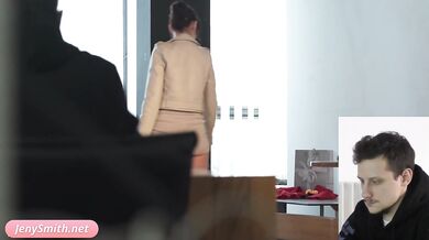 My Employee. Jeny Smith teases a guy and got naked in office