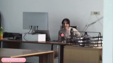 My Employee. Jeny Smith teases a guy and got naked in office