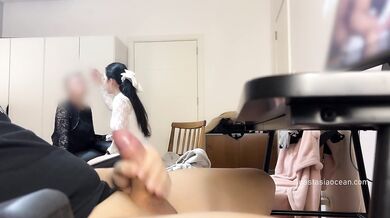 My mom and I caught my husband watching porn and masturbating.