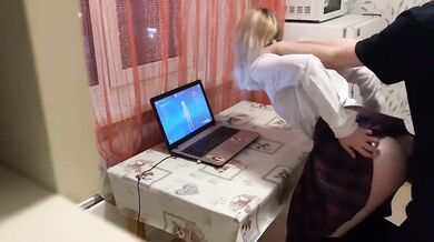 I didn't let my stepsister play on the computer after school