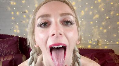 POV Face Fetish JOI Cute Shiny Submissive Slut Begs For Facial Cum Countdown | Remi Reagan