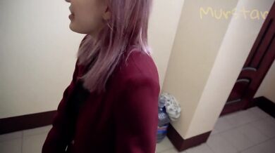 Instead of thanks, she gave a blowjob to a neighbor POV