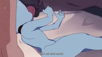 thoughts of her husband left with a moan of pleasure when, on the marital bed, the huge dick of her lovers filled her[eng sub]
