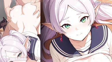 Friere uniform big tits hentai from Sousou no Frieren hentai by eggxanime