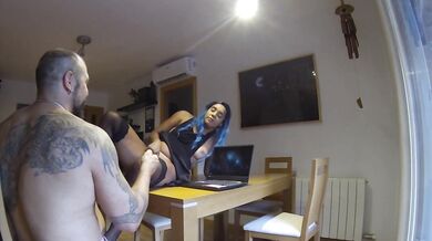 Bored stepsister has fun sucking cock