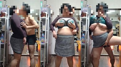 熟女妻の巨乳、巨尻