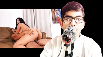 BellaTrix Rides a Stranger's Cock Raw until he Creampies her Tight Pussy. Reaction Video.
