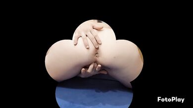 Ass spread close pussy wide fucking big cock