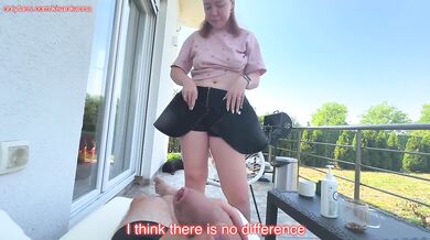 PUBLIC RISKY sex and HUGE CUMSHOT on face!