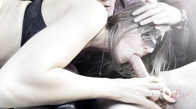 Fucked an unknown milf in the car. Public sex on the street (subtitles)