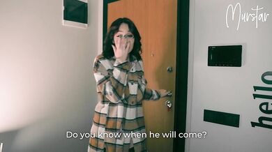 MILF Fucked By Stepson In A Christmas Present For Husband