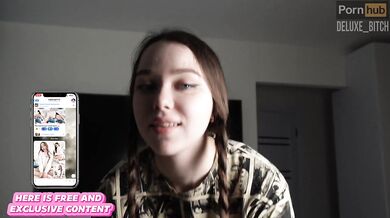Excited stepsister likes to suck hard cock. Cum in her mouth. Deluxe_Bitch