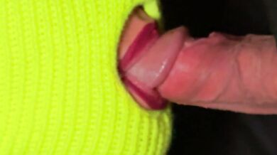 Epic pulsating dick in her mouth