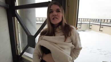 stepsister with a hairy pussy fucks her stepbrother & his boyfriend