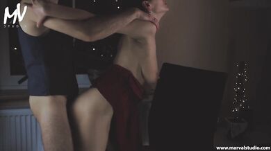 MarVal - Christmas After Party Big Milky Tits MILF Get CRYING ORGAZM!