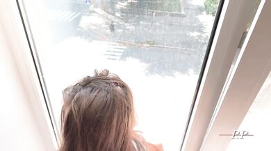 Amateur sex couple at the window in category homemade porn