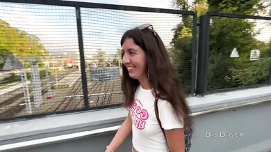 I couldn't resist and fucked my girlfriend right at the train station in public!