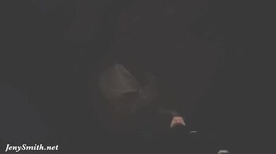 Psychologist in the darkness. Jeny Smith teasing a man. Real situation. Blindfold
