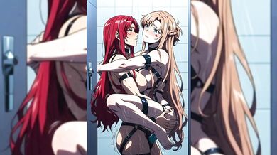 My hero academy Hentai Mei Hatsume and Mirko Bad Rabbits. Rough sex. Sucking cock. Group porn with anime heroines.